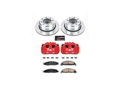 PowerStop Z23 Evolution Sport 8-Lug Brake Rotor, Pad and Caliper Kit; Rear (09-18 RAM 2500)