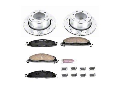 PowerStop Z23 Evolution Sport 8-Lug Brake Rotor and Pad Kit; Rear (09-18 RAM 2500)