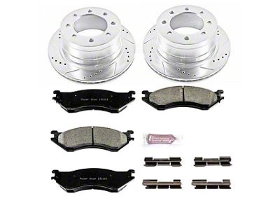 PowerStop Z23 Evolution Sport 8-Lug Brake Rotor and Pad Kit; Rear (03-08 RAM 2500)