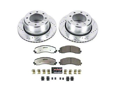 PowerStop Z36 Extreme Truck and Tow 8-Lug Brake and Pad Kit; Rear (19-24 RAM 2500)