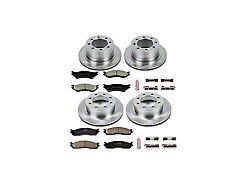 PowerStop OE Replacement 8-Lug Brake Rotor and Pad Kit; Front and Rear (03-08 RAM 3500)