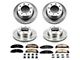 PowerStop OE Replacement 8-Lug Brake Rotor and Pad Kit; Front and Rear (13-18 RAM 3500)