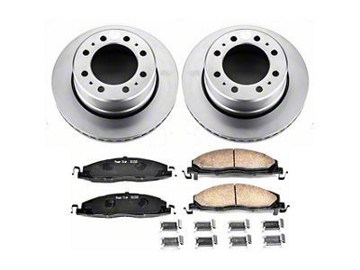 PowerStop Z17 Evolution Plus 8-Lug Brake Rotor and Pad Kit; Rear (13-18 RAM 3500)