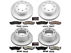 PowerStop Z17 Evolution Coated 8-Lug Brake Rotor and Ceramic Pad Kit; Front and Rear (03-08 RAM 3500)