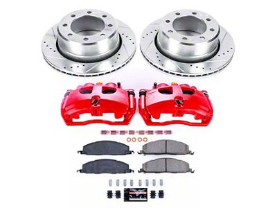 PowerStop Z23 Evolution Sport 8-Lug Brake Rotor, Pad and Caliper Kit; Rear (09-12 RAM 3500 DRW)