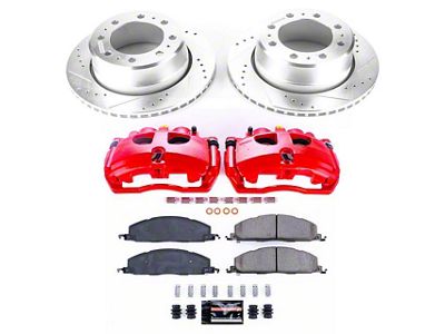 PowerStop Z23 Evolution Sport 8-Lug Brake Rotor, Pad and Caliper Kit; Rear (13-18 RAM 3500 DRW)