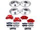 PowerStop Z23 Evolution Sport 8-Lug Brake Rotor, Pad and Caliper Kit; Front and Rear (03-08 RAM 3500 SRW)