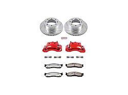 PowerStop Z36 Extreme Truck and Tow 8-Lug Brake Rotor, Pad and Caliper Kit; Front (03-08 RAM 3500)