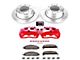 PowerStop Z36 Extreme Truck and Tow 8-Lug Brake Rotor, Pad and Caliper Kit; Rear (13-18 RAM 3500 DRW)