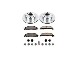 PowerStop Z36 Extreme Truck and Tow 8-Lug Brake Rotor and Pad Kit; Front (09-18 RAM 3500)