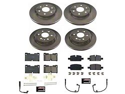 PowerStop OE Replacement 6-Lug Brake Rotor and Pad Kit; Front and Rear (19-25 Sierra 1500)