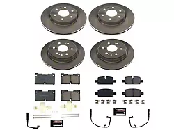 PowerStop OE Replacement 6-Lug Brake Rotor and Pad Kit; Front and Rear (19-24 Sierra 1500)