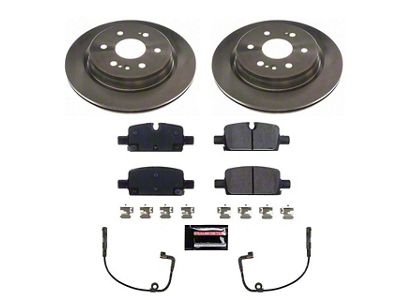 PowerStop OE Replacement 6-Lug Brake Rotor and Pad Kit; Rear (19-24 Sierra 1500)