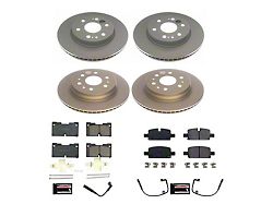 PowerStop Z17 Evolution Plus 6-Lug Brake Rotor and Pad Kit; Front and Rear (19-25 Sierra 1500)