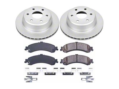 PowerStop Z17 Evolution Plus 6-Lug Brake Rotor and Pad Kit; Rear (01-06 Sierra 1500 w/ Dual Piston Rear Calipers)