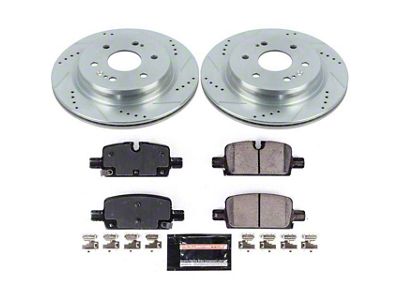 PowerStop Z23 Evolution Sport 6-Lug Brake Rotor and Pad Kit; Rear (19-24 Sierra 1500)