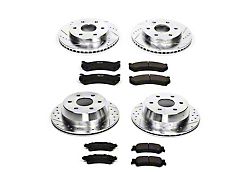 PowerStop Z23 Evolution Sport 6-Lug Brake Rotor and Pad Kit; Front and Rear (99-06 Sierra 1500 w/o Rear Drum Brakes)