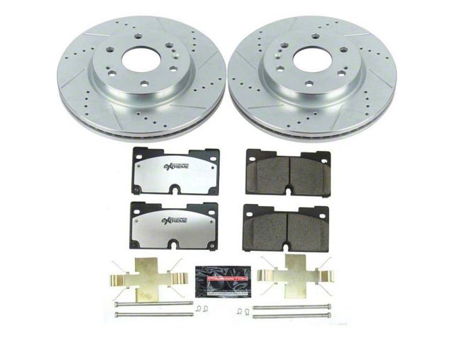 PowerStop Z36 Extreme Truck and Tow 6-Lug Brake Rotor and Pad Kit; Front (19-24 Sierra 1500)