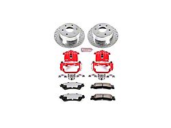 PowerStop Z36 Extreme Truck and Tow 6-Lug Brake Rotor, Pad and Caliper Kit; Rear (99-02 Sierra 1500 w/ Single Piston Rear Calipers)