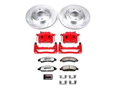 PowerStop Z36 Extreme Truck and Tow 6-Lug Brake Rotor, Pad and Caliper Kit; Front (07-18 Sierra 1500)