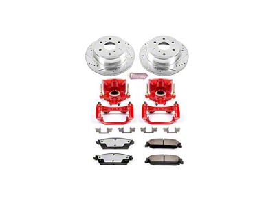 PowerStop Z36 Extreme Truck and Tow 6-Lug Brake Rotor, Pad and Caliper Kit; Rear (07-13 Sierra 1500 w/ Rear Disc Brakes)