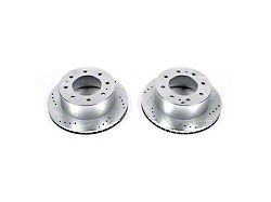 PowerStop Evolution Cross-Drilled and Slotted 8-Lug Rotors; Rear Pair (11-25 Sierra 2500 HD)