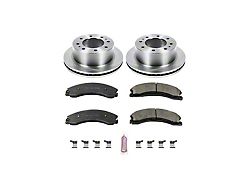 PowerStop OE Replacement 8-Lug Brake Rotor and Pad Kit; Rear (15-19 Sierra 2500 HD)