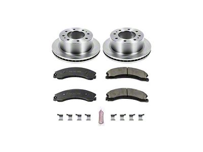 PowerStop OE Replacement 8-Lug Brake Rotor and Pad Kit; Rear (15-19 Sierra 2500 HD)