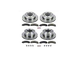PowerStop OE Replacement 8-Lug Brake Rotor and Pad Kit; Front and Rear (15-19 Sierra 2500 HD)