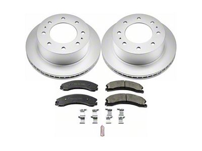 PowerStop Z17 Evolution Plus 8-Lug Brake Rotor and Pad Kit; Rear (15-19 Sierra 2500 HD)