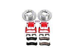 PowerStop Z23 Evolution Sport 8-Lug Brake Rotor, Pad and Caliper Kit; Rear (01-10 Sierra 2500 HD)