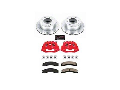 PowerStop Z23 Evolution Sport 8-Lug Brake Rotor, Pad and Caliper Kit; Front (2011 Sierra 2500 HD)