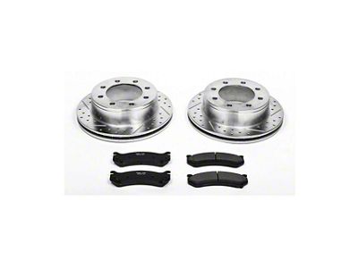 PowerStop Z23 Evolution Sport 8-Lug Brake Rotor and Pad Kit; Rear (07-10 Sierra 2500 HD)