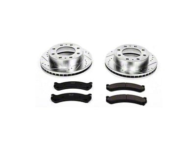 PowerStop Z23 Evolution Sport 8-Lug Brake Rotor and Pad Kit; Front (07-10 Sierra 2500 HD)