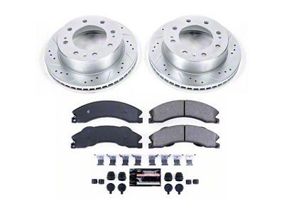 PowerStop Z23 Evolution Sport 8-Lug Brake Rotor and Pad Kit; Front (2011 Sierra 2500 HD)