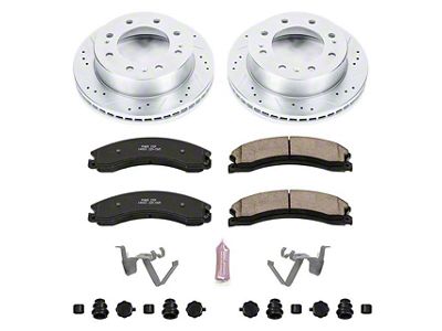 PowerStop Z23 Evolution Sport 8-Lug Brake Rotor and Pad Kit; Front (12-19 Sierra 2500 HD)