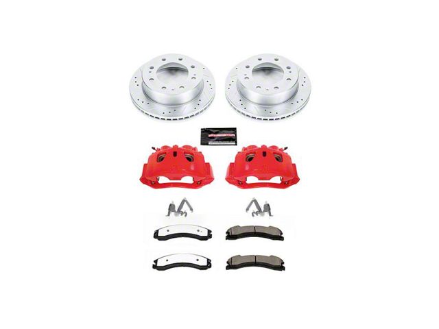 PowerStop Z36 Extreme Truck and Tow 8-Lug Brake Rotor, Pad and Caliper Kit; Front (12-19 Sierra 2500 HD)