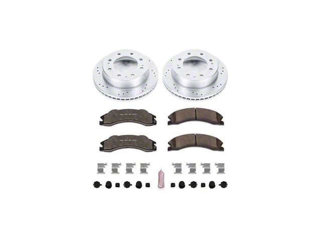 PowerStop Z36 Extreme Truck and Tow 8-Lug Brake Rotor and Pad Kit; Front (2011 Sierra 2500 HD)
