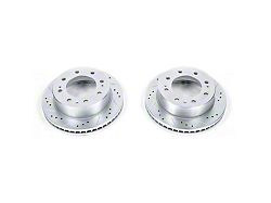 PowerStop Evolution Cross-Drilled and Slotted 8-Lug Rotors; Front Pair (11-24 Sierra 3500 HD)