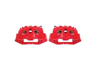 PowerStop Performance Rear Brake Calipers; Red (11-19 Sierra 3500 HD SRW)