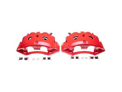 PowerStop Performance Rear Brake Calipers; Red (11-19 Sierra 3500 HD DRW)