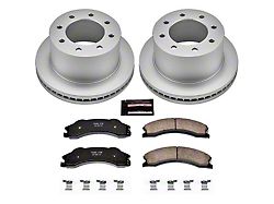 PowerStop Z17 Evolution Plus 8-Lug Brake Rotor and Pad Kit; Rear (11-19 Sierra 3500 HD DRW)