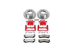 PowerStop Z36 Extreme Truck and Tow 8-Lug Brake Rotor, Pad and Caliper Kit; Rear (04-10 Sierra 3500 HD SRW)
