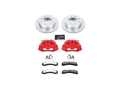 PowerStop Z36 Extreme Truck and Tow 8-Lug Brake Rotor, Pad and Caliper Kit; Front (12-19 Sierra 3500 HD)