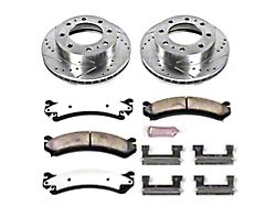 PowerStop Z36 Extreme Truck and Tow 8-Lug Brake Rotor and Pad Kit; Front (01-10 Sierra 3500 HD)