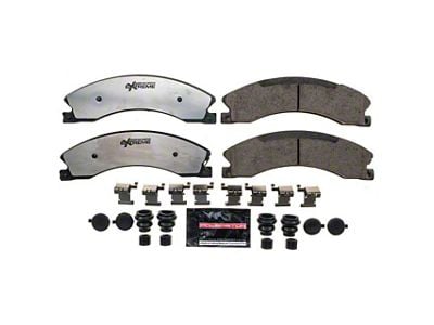 PowerStop Z36 Extreme Truck and Tow Carbon-Fiber Ceramic Brake Pads; Front Pair (12-19 Sierra 3500 HD)