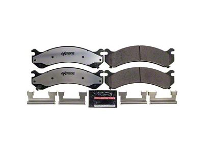 PowerStop Z36 Extreme Truck and Tow Carbon-Fiber Ceramic Brake Pads; Front Pair (01-10 Sierra 3500 HD)