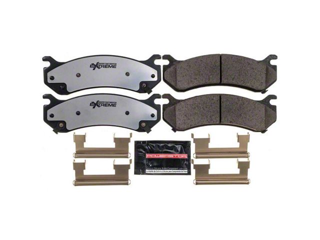 PowerStop Z36 Extreme Truck and Tow Carbon-Fiber Ceramic Brake Pads; Rear Pair (07-10 Sierra 3500 HD SRW)