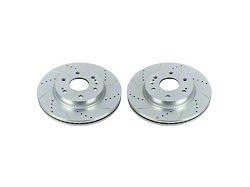 PowerStop Evolution Cross-Drilled and Slotted 6-Lug Rotors; Front Pair (19-24 Silverado 1500)