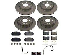 PowerStop OE Replacement 6-Lug Brake Rotor and Pad Kit; Front and Rear (19-26 Silverado 1500)